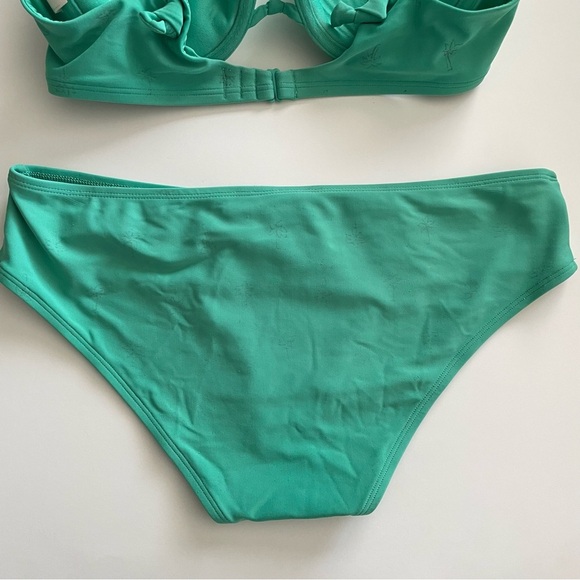 Aerie Palm Tree Bikini Swim Bathing Suit Beach Swimming Green Size Small Medium - Picture 5 of 7